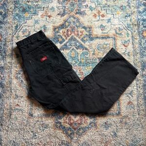 Dickies Black Double Knees Workwear Pants Size 33